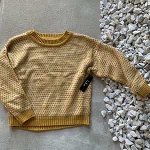 NWT mustard yellow knit sweater